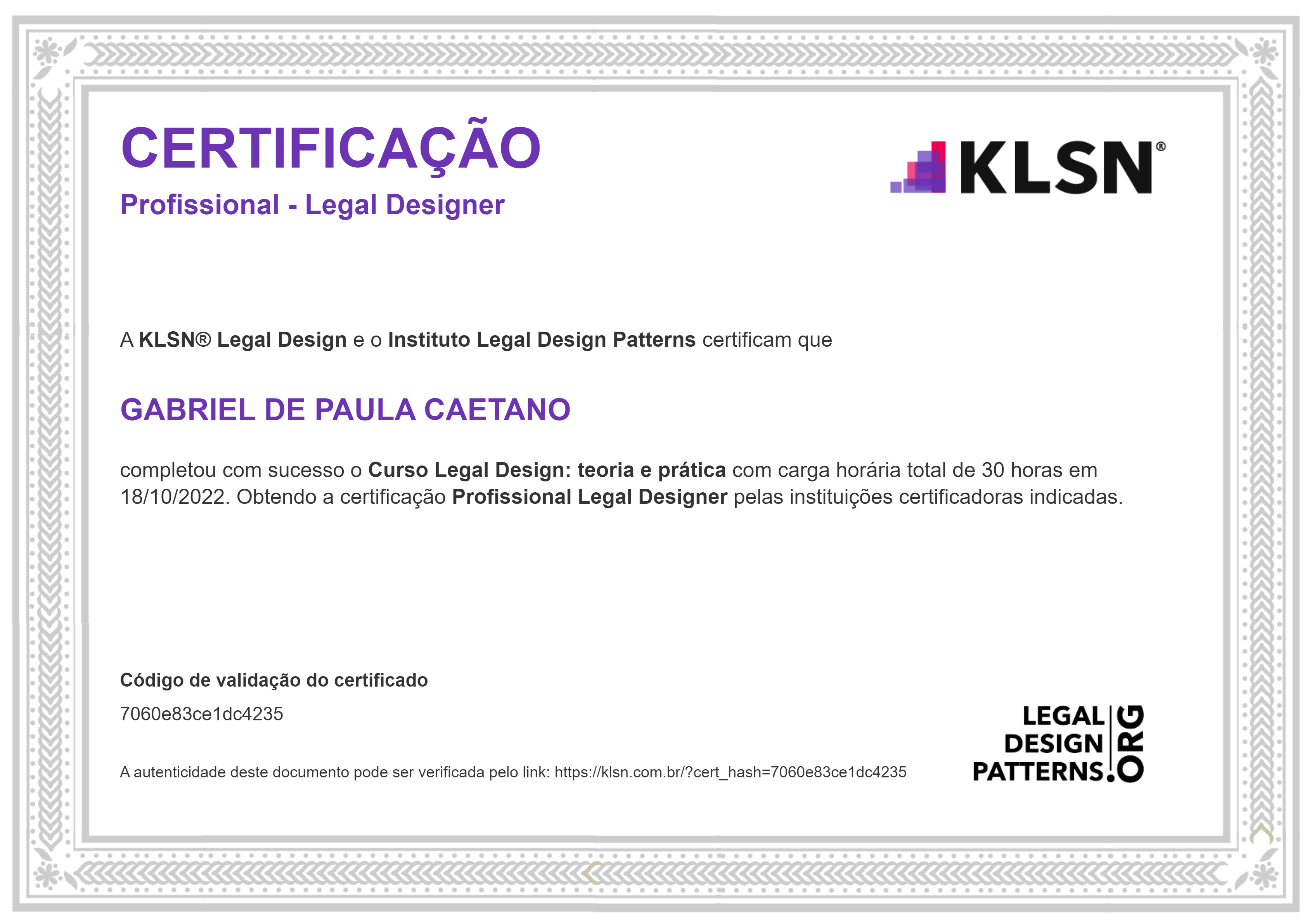 Curso Legal Design: teoria e prática